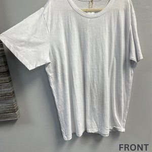 PLUS COTTON SLUB WHITE TSHIRT